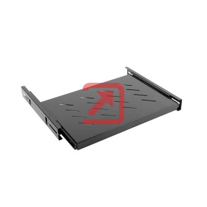 Аксесоар Lanberg 19" sliding shelf 1U / 463x350mm, max load capacity up to 18kg, black