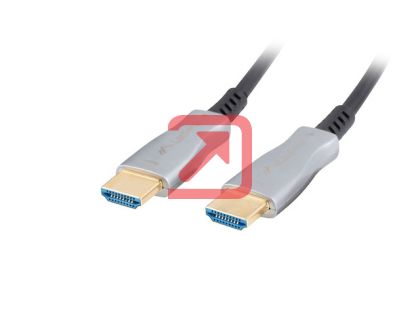Кабел Lanberg HDMI M/M v2.0 cable 30m optical black aoc