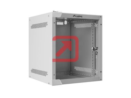 Комуникационен шкаф Lanberg rack cabinet 10" wall-mount 6U / 280x310 for self-assembly (flat pack), grey