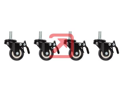 Аксесоар Lanberg castors x4 with thread and brake for wall mounting 19" cabinets