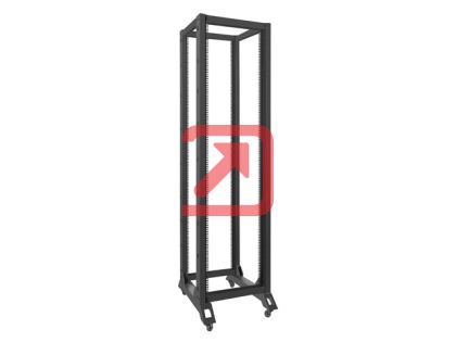 Комуникационен шкаф Lanberg open rack 42U  600x800, black