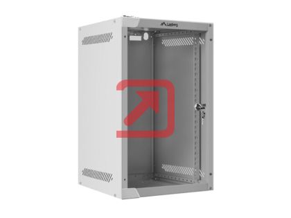 Комуникационен шкаф Lanberg rack cabinet 10'' wall-mount 9U / 280x310 for self-assembly (flat pack), grey