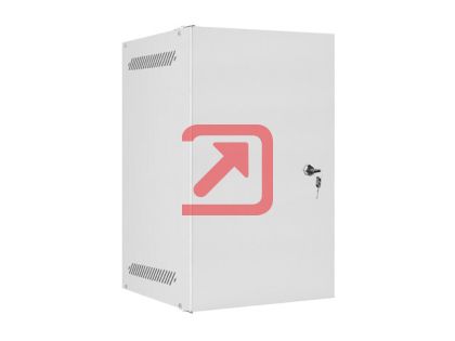 Комуникационен шкаф Lanberg rack cabinet 10" wall-mount 9U / 280x310 self-assembly flat pack with metal door, grey