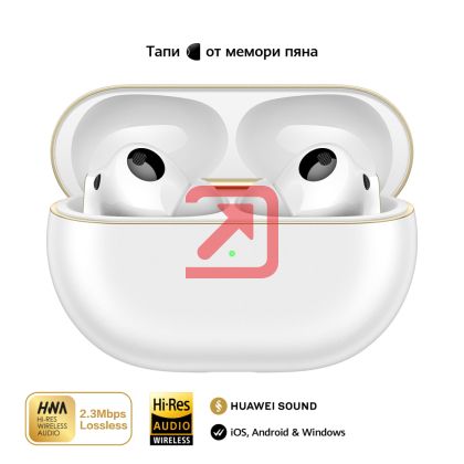 Слушалки Huawei FreeBuds Pro 4 Piano-T180 Ceramic Whiter