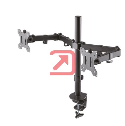 Стойка Neomounts Flat Screen Desk Mount (clamp/grommet) for 2 screens, 10"-32"