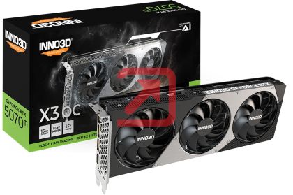 Видео карта Inno3D GeForce RTX 5070 Ti 16GB GDDR7 X3 OC