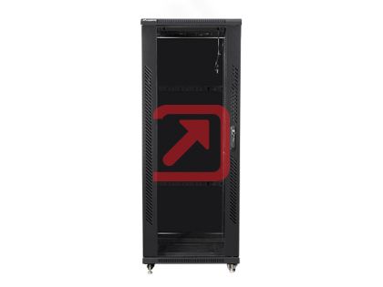 Комуникационен шкаф Lanberg rack cabinet 19" free-standing 32U / 600x800 self-assembly flat pack, black