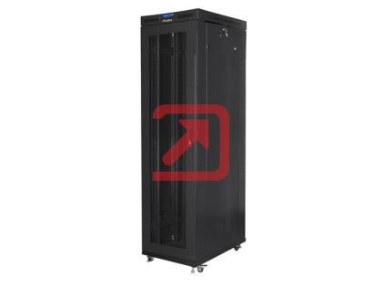 Комуникационен шкаф Lanberg rack cabinet 19" free-standing 47U/800x1000 (flat pack) with mesh door lcd black v2