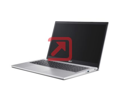Лаптоп Acer Aspire Go 15, AG15-42P-R493, AMD Ryzen 7 5825U,(up to 4.30GHz, 16MB), 15.6" FHD (1920x1080) IPS SlimBezel LCD, 1*16GB DDR4 3200MHz (1 slot free), 512GB PCIe NVMe SSD, AMD Radeon, HD Cam, WiFi 6E, BT 6E, Kbd, No OS, Pure Silver