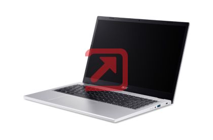 Лаптоп Acer Aspire Go 15, AG15-71P-72V9, Intel Core i7-13620H (up to 4.90GHz, 24MB), 15.6" FHD (1920x1080) IPS slim bezel LCD, 1*16GB DDR5 4600MHz (1 slot free), 512GB PCIe NVMe SSD, Intel UMA, FHD Cam, WiFi 6E, BT 6E, Kbd, No OS, Pure Silver
