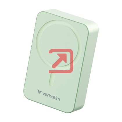 Външна батерия Verbatim Charge 'n' Go Essentials Power Bank Magnetic Wireless 20000mAh Green