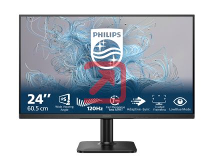 Монитор Philips 24E2N1110, 23.8" IPS WLED, 1920x1080@120Hz, 4ms GtG, 1ms MPRT, 300cd m/2, 1500:1, Mega Infinity DCR, Adaptive Sync, FlickerFree, LowBlue Mode, Tilt, D-SUB, HDMI