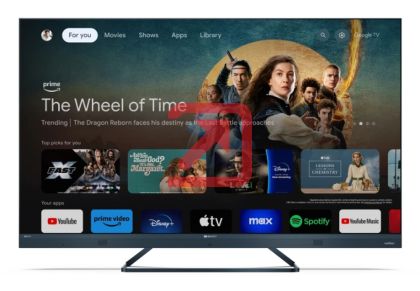 Телевизор Sharp 55FQ8EG, 55" QLED  GOOGLE TV, 4K 144Hz Quantum Dot 3840x2160 Aluminium Slim Frameless, AQUOS AI, DVB-T/T2/C/S/S2, 500 NIT, Active Motion 1400, HARMAN/KARDON, HDR10, Dolby Atmos, Dolby Vision, DTS:X, Google Assistant, HDMI eARC, Mini Compos
