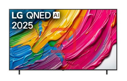 Телевизор LG 86QNED80A3A, 86" 4K QNED HDR Smart TV, 3840x2160, DVB-T2/C/S2, Alpha 7 AI Processor, HDR10 / HLG, webOS 25 ThinQ, VRR / ALLM / HGiG, 4K Upscaling, WiFi 5, Voice Controll, Bluetooth 5.1, AirPlay 2, LAN, CI, HDMI, SPDIF, Google Cast, 2 pole Sta