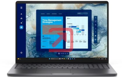 Лаптоп Dell Pro 16 PC16250, Intel 5 220U SIPP (10 cores, up to 5.0 GHz), 16" FHD+(1920x1200) 300nits AG, 16 GB: 1x16 GB, DDR5, 5600 MT/s, 512 GB SSD, Intel Graphics, FHD HDR IR Cam and Mic, Wi-Fi 6E, FPR, Backlit Kb, Win11 Pro, Magnetite, 3Y PS