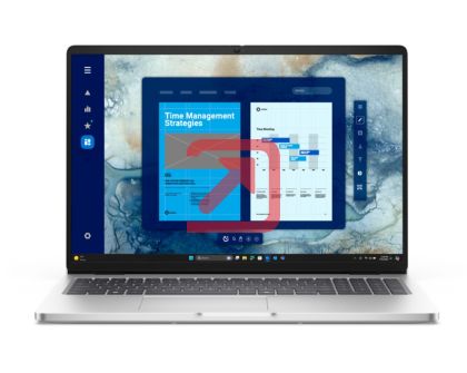 Лаптоп Dell Pro 16 PC16250, Intel Ultra 7 255U (12 TOPS NPU, 12 cores, up to 5.2 GHz), 16" FHD+(1920x1200) 300nits AG, 16 GB: 1x16 GB, DDR5, 5600 MT/s, 512 GB SSD, Intel Graphics, FHD HDR IR Cam and Mic, Wi-Fi 6E, FPR, Backlit Kb, Win11 Pro, Platinum silv