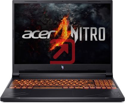 Лаптоп Acer Nitro 16, ANV16-71-76BW, Intel Core i7-14650HX (up to 5.2GHz, 30MB), 16" FHD IPS up to 165Hz SlimBezel, 16GB DDR5 (1 slot free), 512GB PCIe NVMe SSD, GeForce RTX 4050 6GB GDDR6, Wi-Fi 6 AX201+BT5.1, Killer E2650, HD Cam, KB Backlight, No OS, B