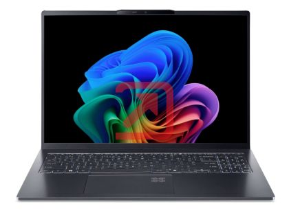 Лаптоп Acer Swift GO 16, SFG16-61-R418, AMD Ryzen 7 350 with AI (Up to 5.0GHz, 16MB), 16” WUXGA+ OLED 120Hz, Adobe&DCI-P3 100%, 1*32GB DDR5, 1024GB PCIe NVMe SSD, AMD Radeon 860M, QHD IR cam, WIFI7+BT, Win 11 Home,Titanium Gray