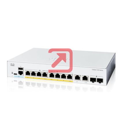 Комутатор Cisco Catalyst 1200 8-port GE, Full PoE, 2x1G Combo