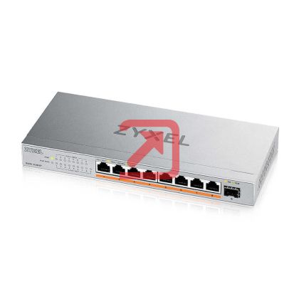 Комутатор ZyXEL XMG-108 8 Ports 2,5G + 1 SFP+, 8 ports 100W total PoE++ Desktop MultiGig unmanaged Switch
