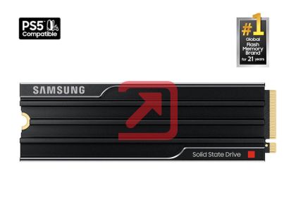Твърд диск Samsung SSD 9100 PRO 2TB Heatsink PCIe 5.0 NVMe 2.0 M.2  Read 14700 MB/s Write 13400 MB/s