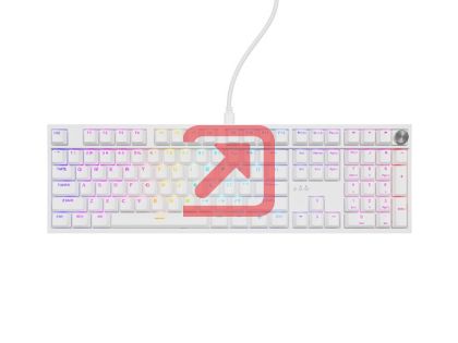 Клавиатура Genesis Mechanical Gaming Keyboard Thor 404 White RGB Backlight Gateron Yellow Pro, US Layout