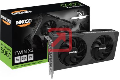 Видео карта Inno3D GeForce RTX 5060 8GB GDDR7 Twin X2