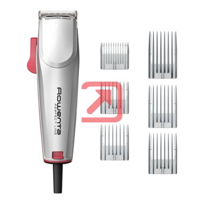 Машинка за подстригване Rowenta TN1300F0 Hair Clipper Perfect Line 2 silver, 1 speed, 6 fix hair combs, micro setting (0,6-0,9-1.2mm), hair settings (0.6-25mm), heights hair clipper (9),corded, pouch, oil &cleaning brush