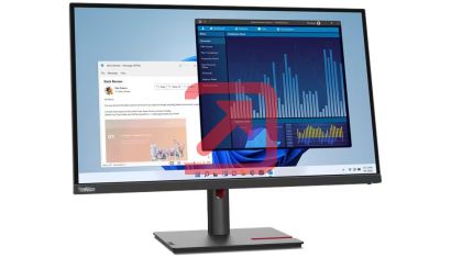 Монитор Lenovo ThinkVision T27p-30 27", IPS, WLED, AG, 4ms, 350 cd/m?, 1300:1, 3840x2160, 60Hz, Tilt, Swivel, Pivot, Height Adjust Stand, 4x USB 3.2, 1x USB-C, HDMI, DP, RJ45