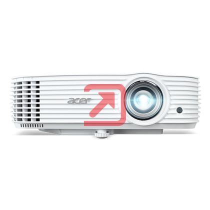 Мултимедиен проектор Acer Projector X1629HK, DLP, WUXGA (1920x1200), 4800 ANSI Lm, 10000:1, 3D, Auto Keystone, 24/7 operation, Low input lag,  AC power on, 2xHDMI/MHL, no VGA, RCA, RS232, DC Out (5V/1.5A), Audio in/out, 1x10W, 2.9kg, White++Logitech Wirel