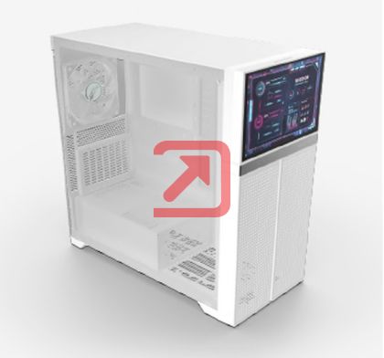 Кутия за компютър Valkyrie VK02 LCD White