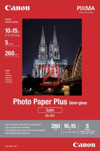 Хартия Canon SG-201 10x15cm, 5 sheets