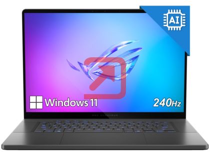 Лаптоп Asus ROG Zephyrus 16,GU605CR-QR118W, INTEL ARL H Core Ultra 9,16.0 OLED WQXGA (2560X1600) 16:10 400nits(HDR 500nits) Glare , 240 Hz,LPDDR5X 32GB ( onbd) ,1TB G4,RTX5070 Ti 12GB,Wi-Fi 7 ,Backlit Chiclet Keyboard 1-Zone RGB, Windows 11,Eclipse Gray, 