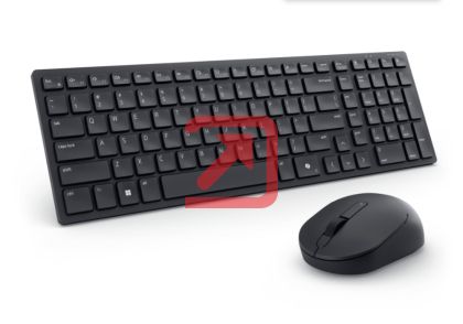 Комплект Dell Pro Compact Silent Keyboard and Mouse - KM555 - US International (QWERTY)