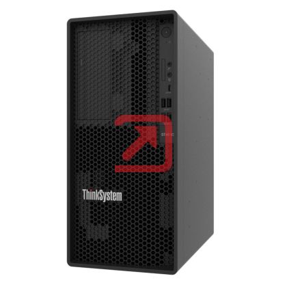 Сървър Lenovo ThinkSystem ST45 V3, AMD EPYC 4244P (6C 3.8GHz 32MB Cache/65W), No RAID, 2x2TB SATA, 1x16GB, 500W 94% Efficiency, No DVD, 3 year
