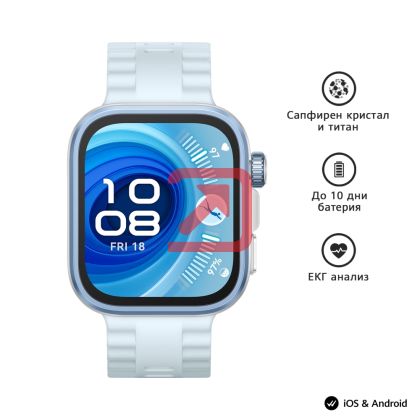Часовник Huawei Watch Fit 4 pro, Seiya-B29F, Blue + Huawei FreeBuds SE 2 ULC-CT010