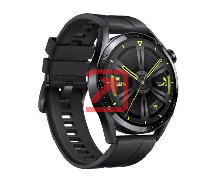 Часовник Huawei Watch GT 3 46mm, Active Jupiter-B19S, 1.43", Amoled, 466x466, PPI 326, 4GB, Bluetooth 5.2 supports BLE/BR/EDR, 5ATM, NFC, GPS, Battery 455 maAh, Black Fluoroelastomer Strap