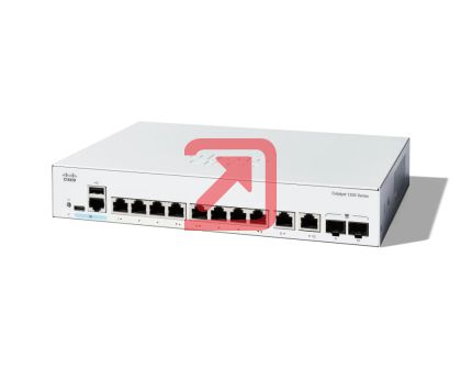 Комутатор Cisco Catalyst 1200 8-port GE, Ext PS, 2x1G Combo