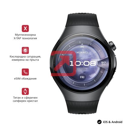 Часовник Huawei Watch 5, Rates-L19F, Black