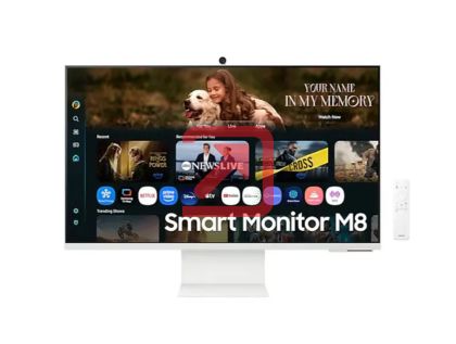 Монитор Samsung 32FM801 32" VA SMART 3840x2160, Bluetooth 4.2, WiFi 5, USB-C 65W, 2xUSB, 2xHDMI , Speakers, White