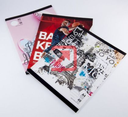 Тетрадка Multiprint Меки корици, А4 80 л. с широки редове