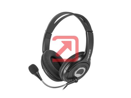 Слушалки Natec Headset Bear 2 With Microphone Black