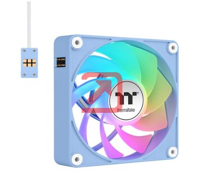 Вентилатор Thermaltake CT140 EX Reverse ARGB Sync PC Cooling Fan 3 Pack Magnetic Connect Hydrangea Blue