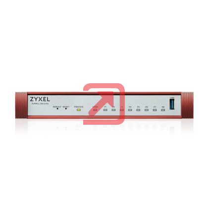 Защитна стена Zyxel USG FLEX 100 H, 8 Gigabit user-definable ports, 1*USB with 1 YR Gold Security Pack