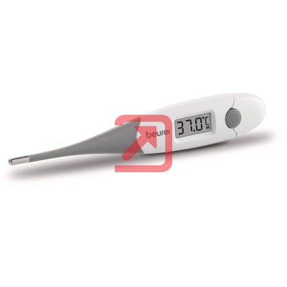 Термометър Beurer FT 16/1 clinical thermometer, Contact-measurement technology, Display in °C, Protective cap; Waterproof, white