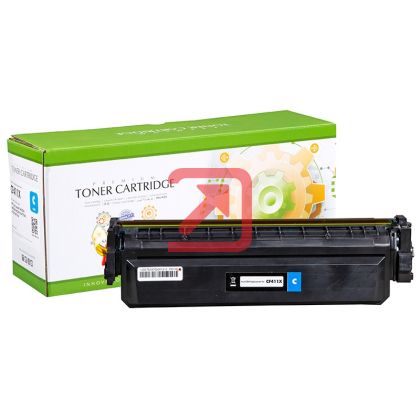 Тонер касета универсална Static Control Cyan HP no. 410X CF411X CRG-046HC SUPER PREMIUM Съвместим консуматив, голям капацитет 6 500 стр.