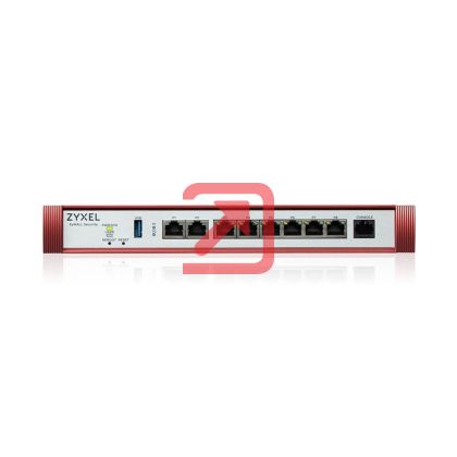 Защитна стена Zyxel USG FLEX 200 H, User-definable ports with 2*2.5G & 6*1G, 1*USB, with 1 YR Entry Defense Pack