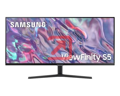 Монитор Samsung 34S50GC, 34" VA, 100 Hz, 5 ms GTG, 3440x1440, 300 cd/m2, 3000:1, HDR 10, AMD FreeSync, PBP, Eye Saver, Flicker Free, Display Port 1.2, 2xHDMI 2.0, Headphone Jack, 178°/178°, Black