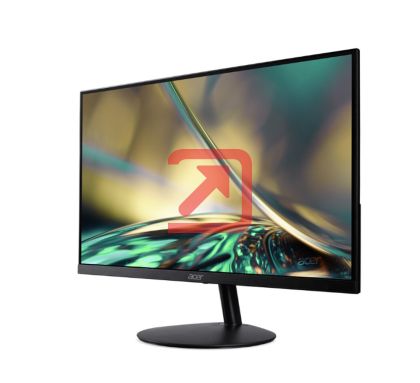 Монитор Acer SA322QUAbmiipx, 31.5'' QHD (2560x1440) IPS, ZeroFrame, 75Hz, 1ms (VRB), HDR10, FreeSync,300nits, 2xHDMI, Speakers, DP, Audio Out, VisionCare, Energy Class F, Black, 2Y