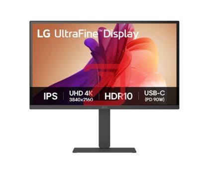 Монитор LG 27U730A-B, 27" UltraFine UHD, IPS 4K , 5ms, 1000:1, 300cd/m2, 3840 x 2160, DCI-P3 90%, HDR 10, HDMI, USB-C, PD- 90 W, DisplayPort, Reader mode, Dynamic Action Sync, Tilt, Height (Range), Swivel, Speacers 2x5W, LG Switch, Black